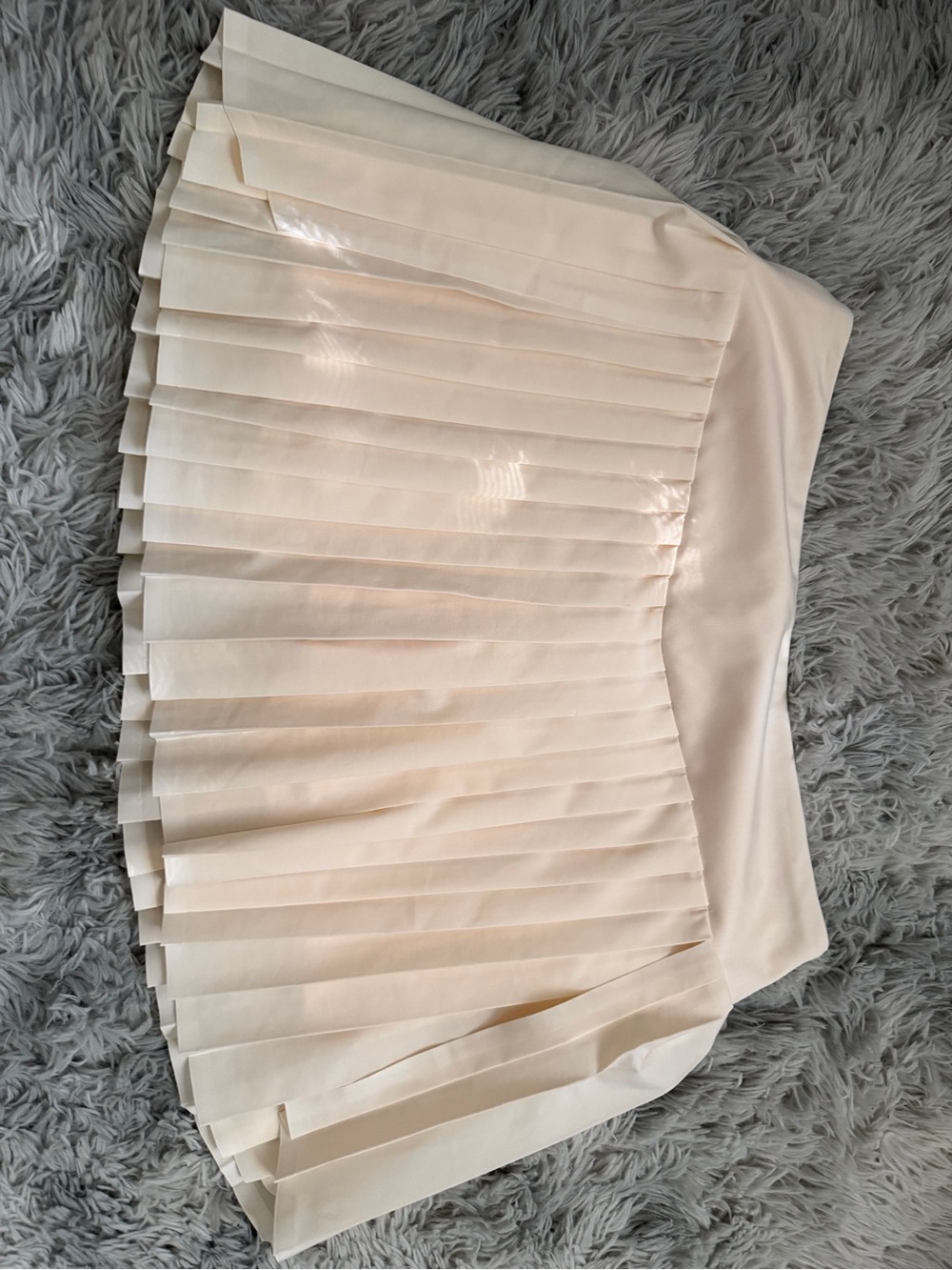 Laura Ashley Cream Pleated Mini Skirt
